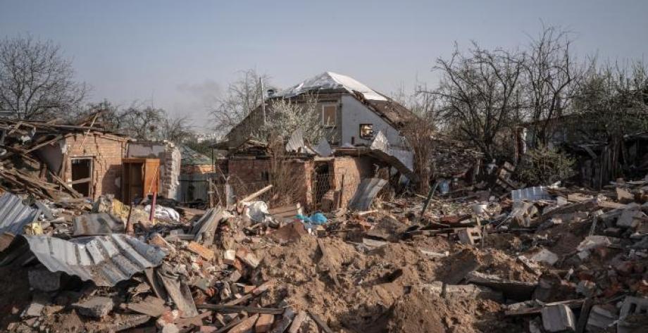 Ukraine destroyed home