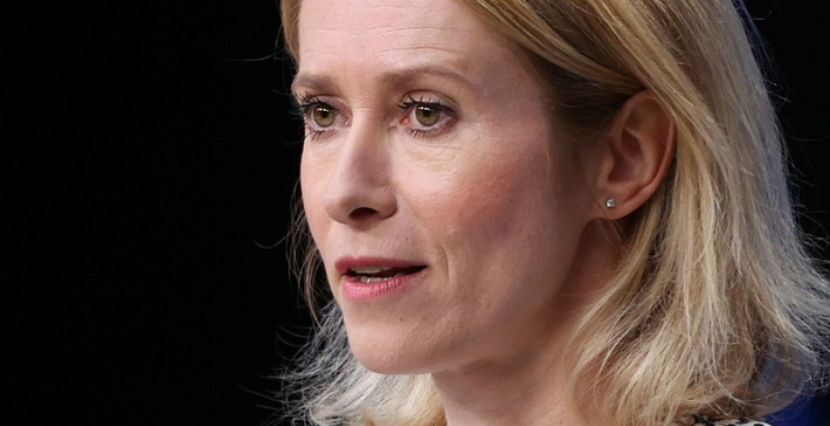 Kaja Kallas speaks on Ukraine issue. 