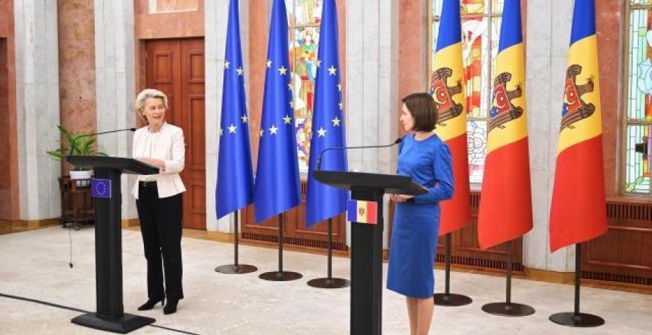President von der Leyen with President Sandu