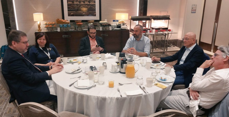 Stiprais with Turkish and International Media Representatives in the sidelines of TRT World Foru