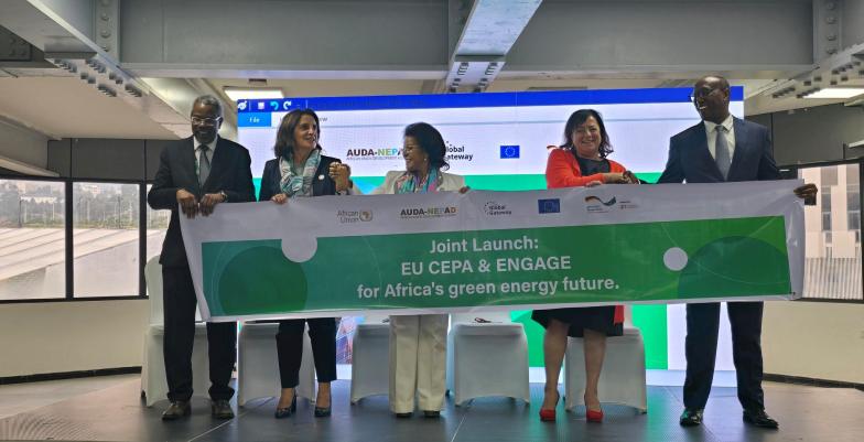 Speakers with banner