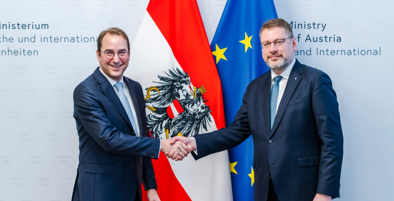 EUSR Eduards Stiprais met with Mr Nikolaus Marschik, Secretary General for Foreign Affairs at the Mi