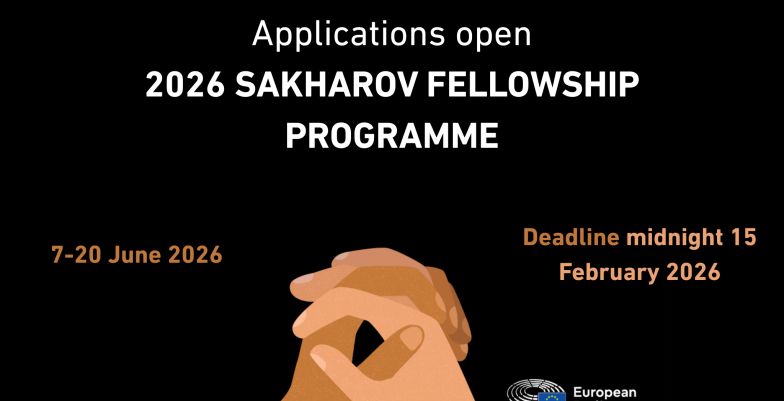 Applications open 2026 SAKHAROV FELLOWSHIP PROGRAMME