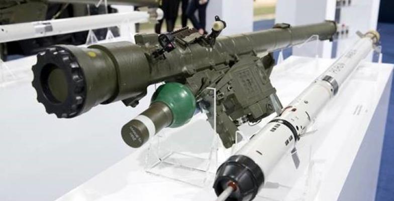 Weapon on top of a display