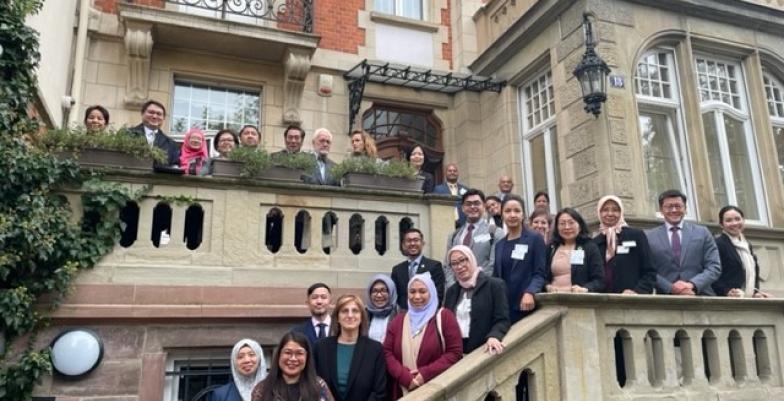 ASEAN representatives in front of the EU delegation to the Council of Europe