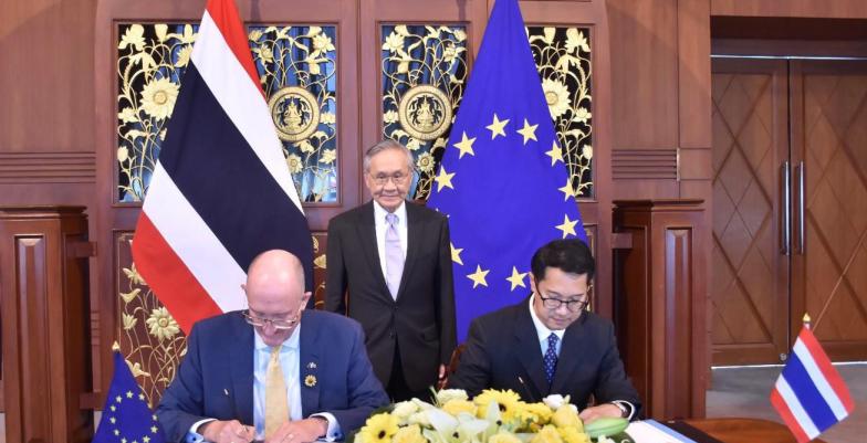 EU-Thailand sign EU-Thailand sign an agreement on Thailand’s recognition of the EU laissez-passer