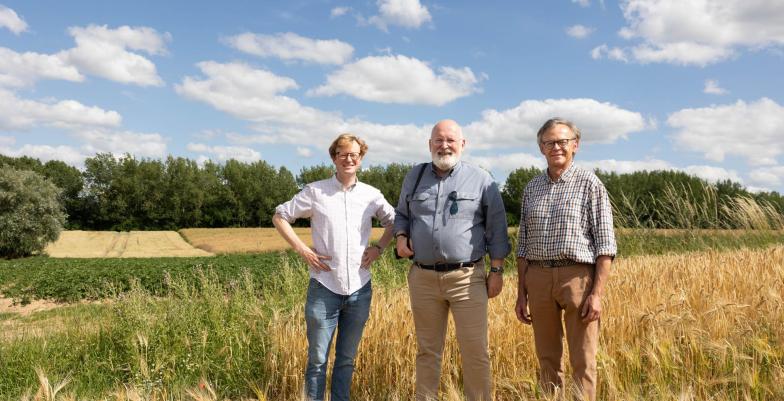 Christophe Jolly a accueilli vice-président exécutif Timmerman à «La Ferme du Pré» à Ittre