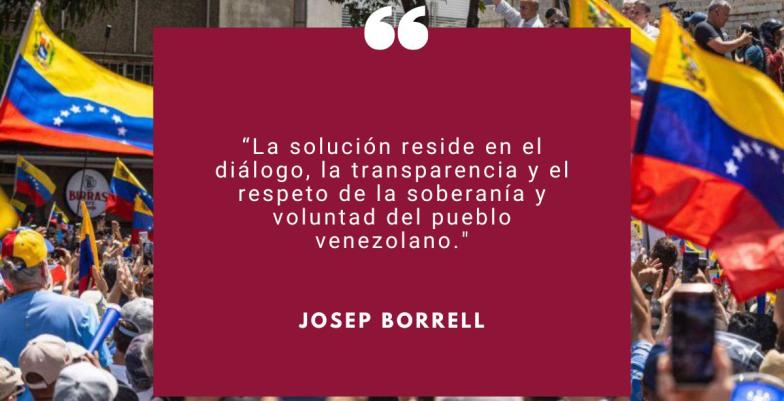 Crowd with flags from Venezuela & HR/VP picto text on it