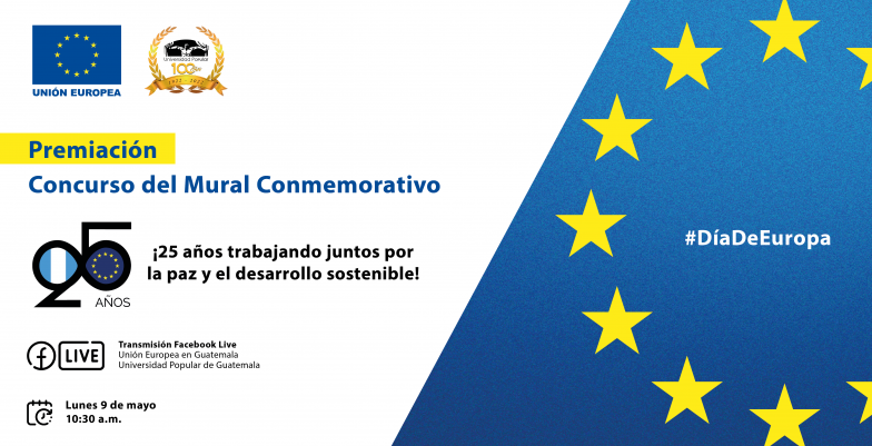 Premiación del concurso del Mural Conmemorativo de los 25 años de la Delegación de la Unión Europea en Guatemala
