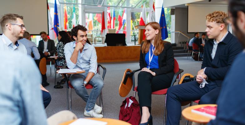 Students on the first day of the European Diplomatic Academy