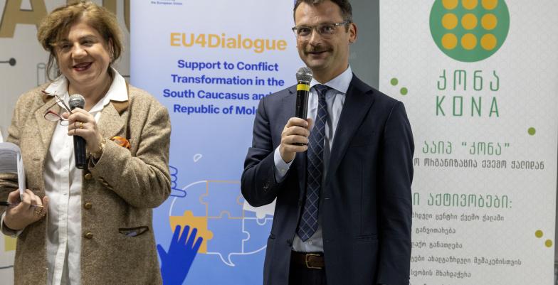 Catalin Gherman speaking at event