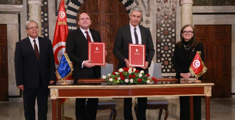 Rencontre avec la cheffe du gouvernement, Najla Bouden, et les ministres des Affaires étrangères et de l'Economie.