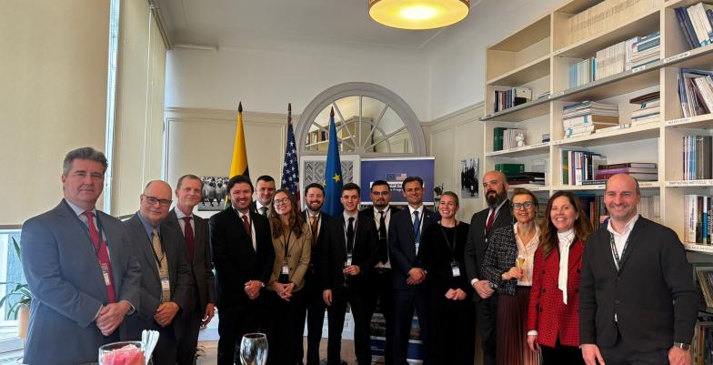 Family photo at the Permanent Representation of Lithuania to the EU, Brussels