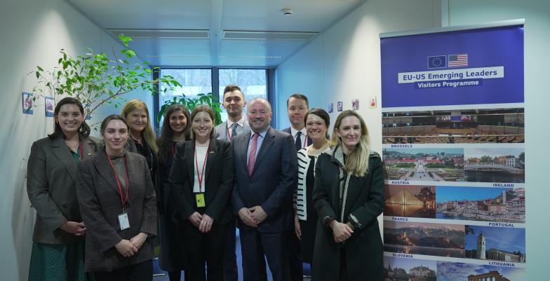 Family photo with Managing Director Americas Brian Glynn, Brussels
