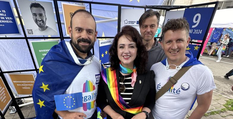 European Commissioner Helena Dalli, Symeon Keletzis Egalite