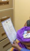 New parents rejoice as they receive their child birth certificate