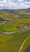 River meander in Lesotho