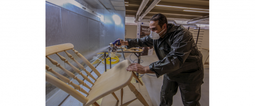 A carpenter working at the EU funded Minjara platform in Tripoli, Lebanon. 