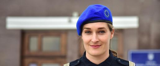 euam adviser in her military suit