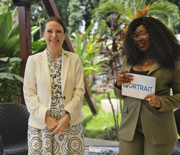 Ambassadeur Anne Marchal et Anaise ISSABOU