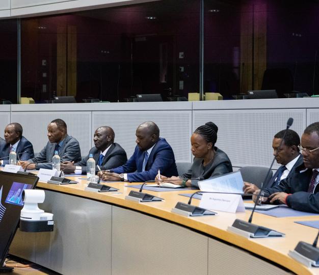 President Ruto with Kenyan Delegation at EU Commission