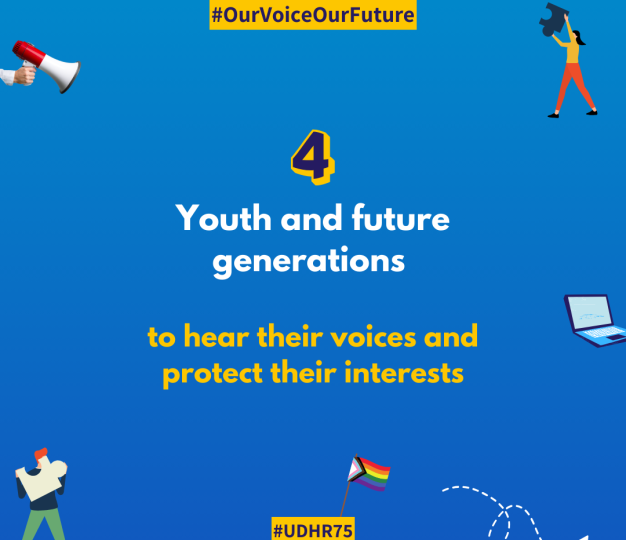 Youth and future generations to hear their voices and protect their interests