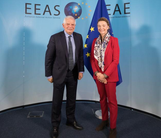 Council of Europe Secretary-General Marija Pejčinović Burić and EU High Representative and European Commission Vice-President for External Affairs, Josep Borrell.