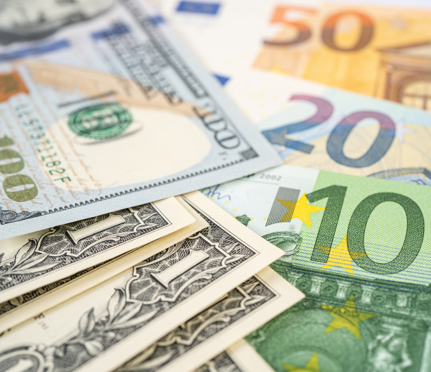 EUR and USD