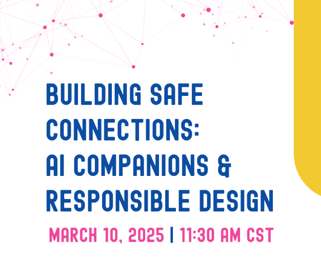White graphic advertising the title, date, and time of a EU@SXSW panel.