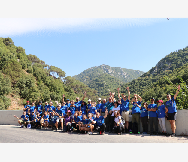EU colleagues at a forest clean-up in Mtein, Lebanon in 2019. 