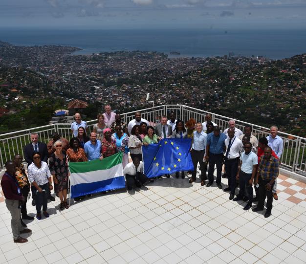 The European Union Delegation to Sierra Leone staff