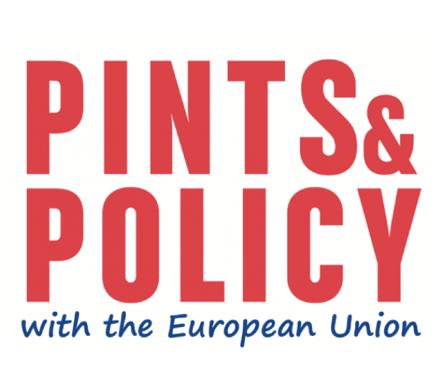 Logo for Pints and Policy event