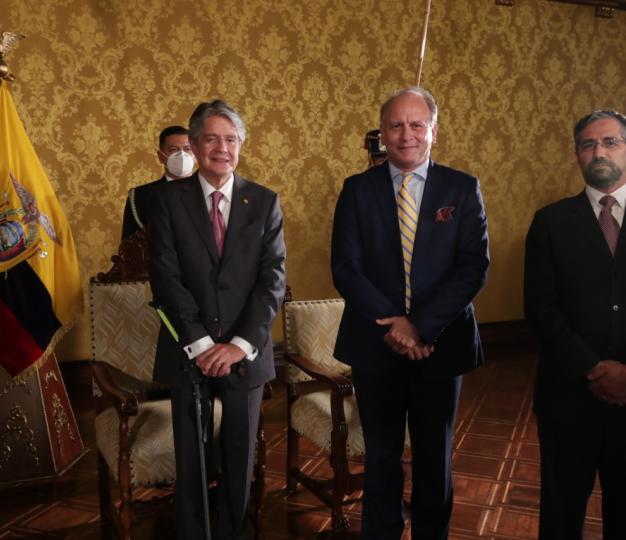 Political meeting between European Union officials and the Ministry of Foreign Affairs of Ecuador 