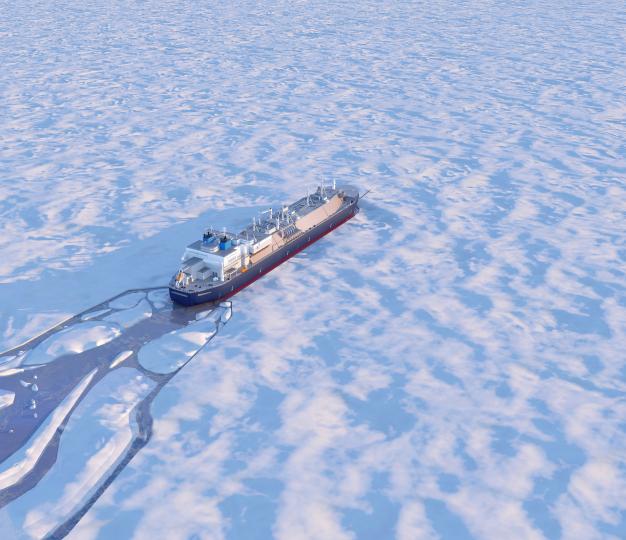 Arctic geopolitics, Tanker on ice