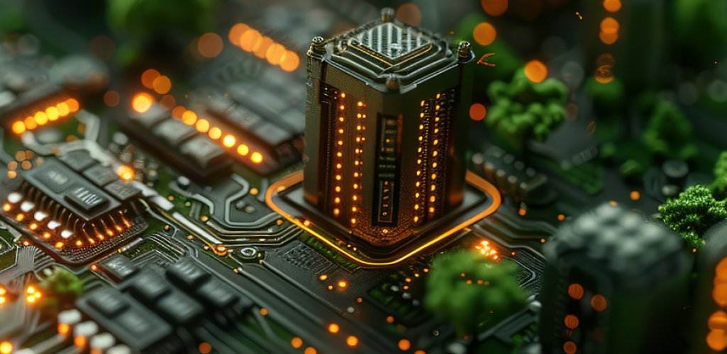 Simulated map of AI factories