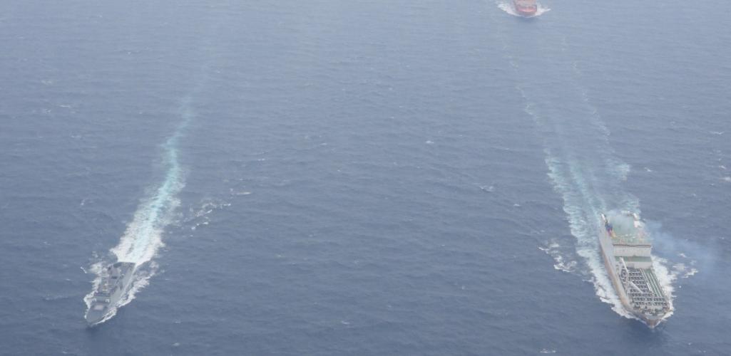 Two vessels and cargo ship